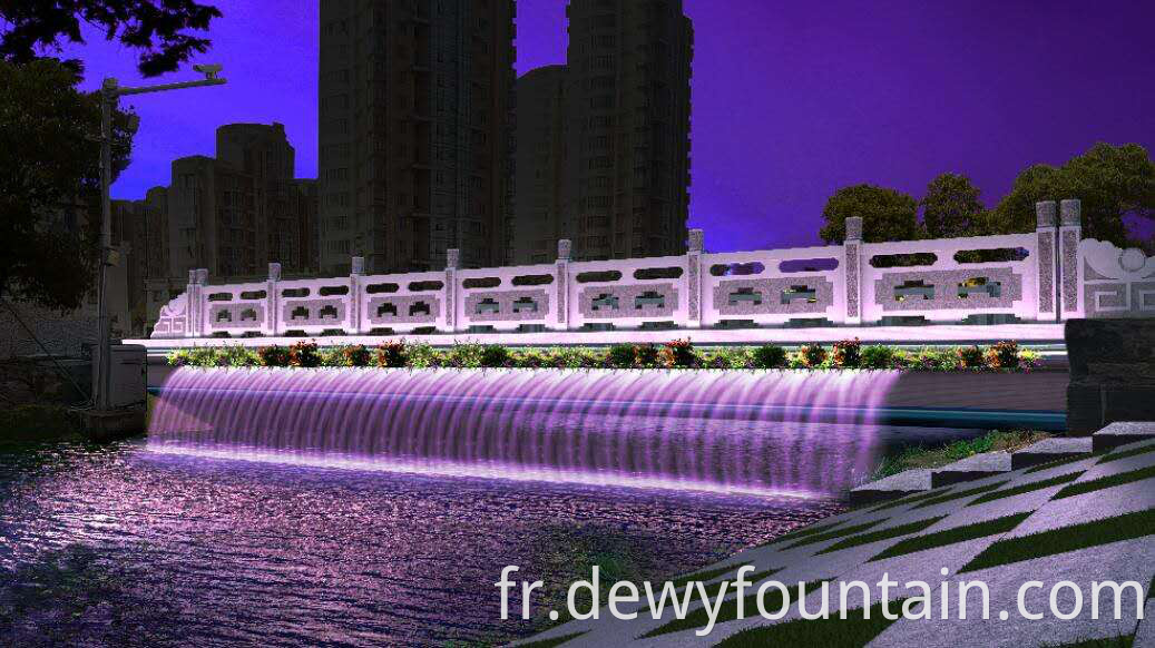 2020 Vente à vente chaude Écran de film Fountain Fountain Show Project choquant et magique